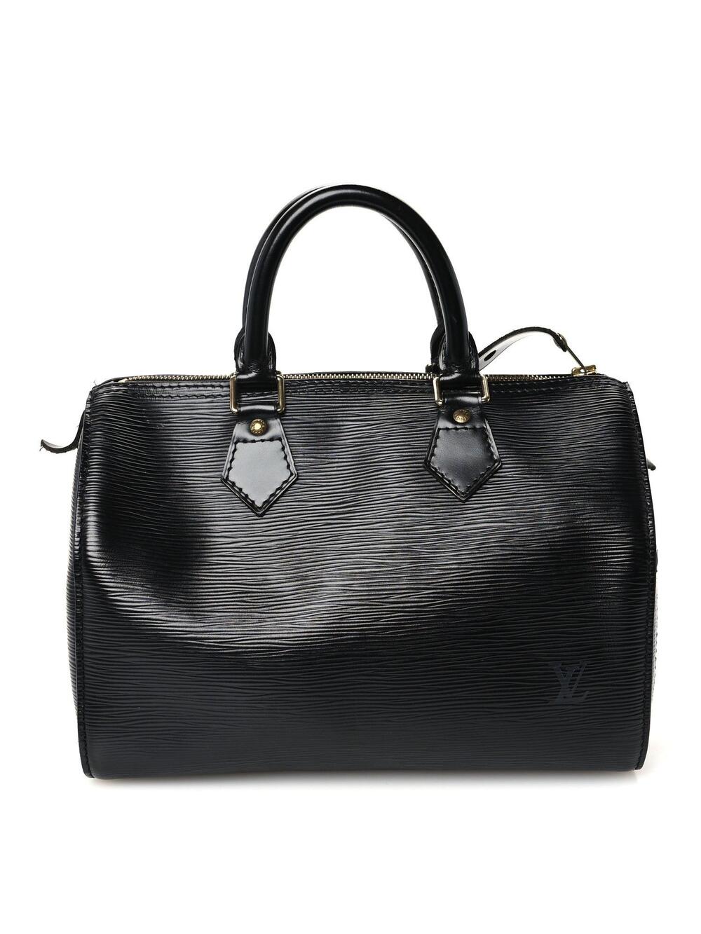 Louis Vuitton Epi Speedy 25 Black #374025L95B